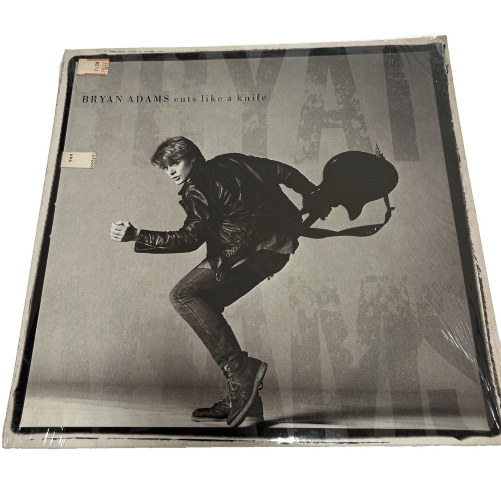 Vintage Bryan Adams - Cuts Like a Knife, SP-4919,  LP Record, In Shrink, 1983 80
